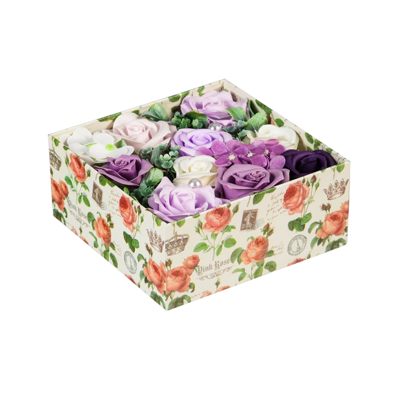Indulge Your Senses: Refreshing Soap Flower Box with 6 Invigorating Scents