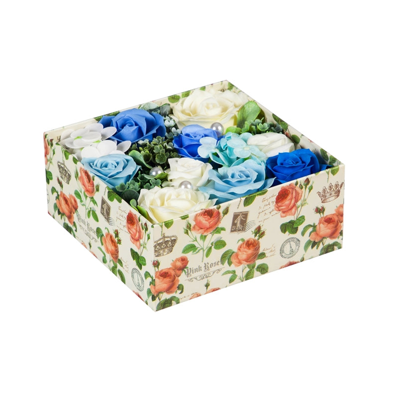 Indulge Your Senses: Refreshing Soap Flower Box with 6 Invigorating Scents