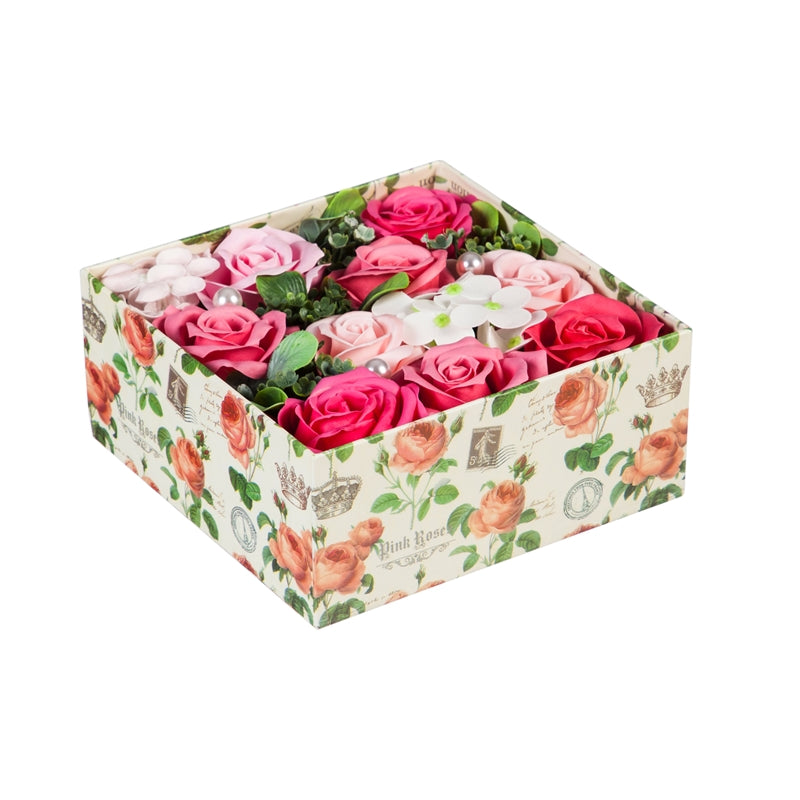 Indulge Your Senses: Refreshing Soap Flower Box with 6 Invigorating Scents