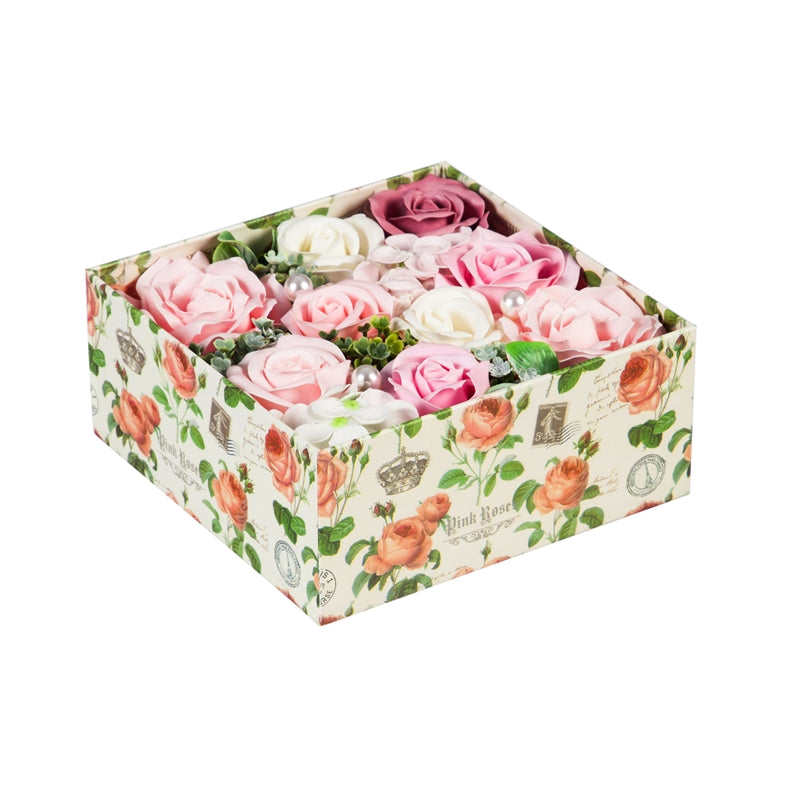 Indulge Your Senses: Refreshing Soap Flower Box with 6 Invigorating Scents