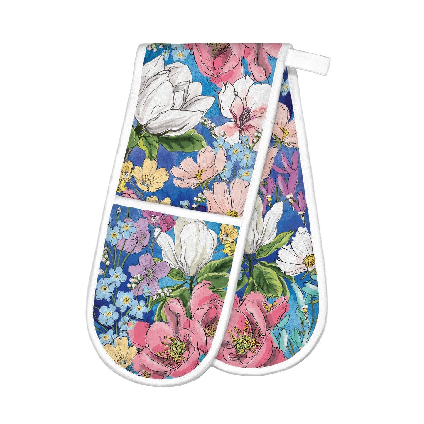 Michel Design Works Magnolia Double Oven Glove Timeless Elegance for Year-Round Style and Protection