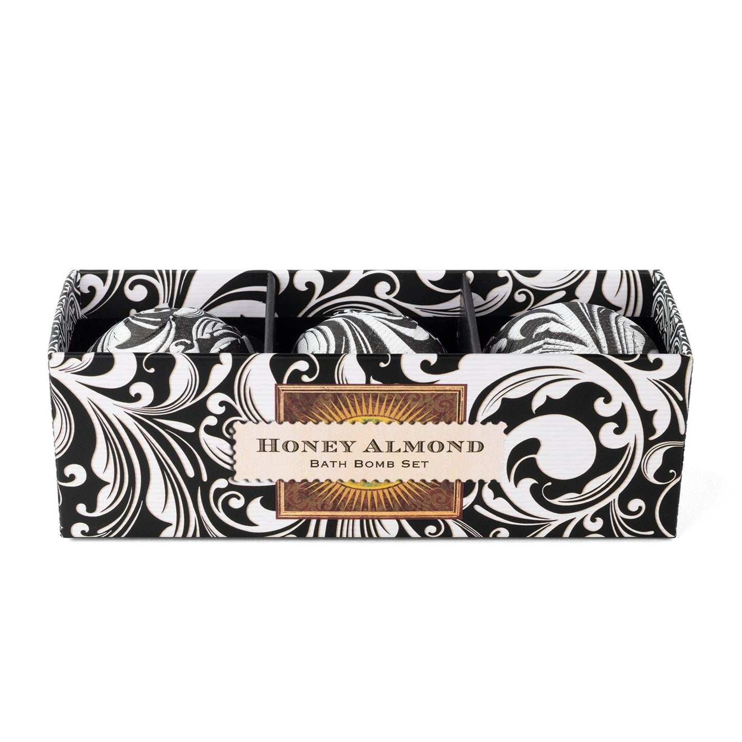 Michel Design Works Honey Almond Bath Bomb Set Sweet Bliss for Relaxing Soaks