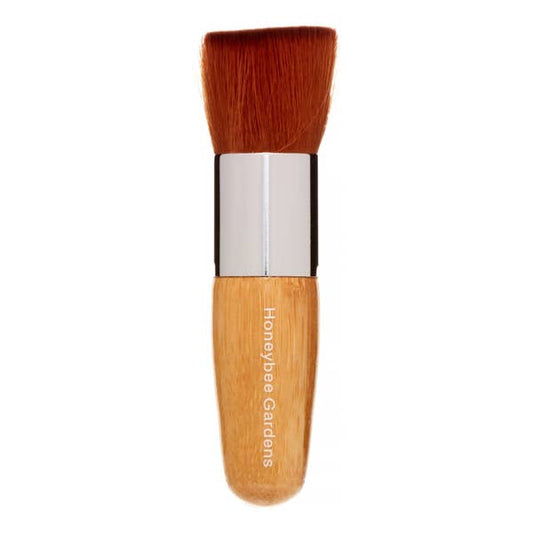 Mini Kabuki/Bronzer Brush - Eco-Luxury with Sustainable Bamboo Handle, Synthetic Silky Taklon Bristles, Vegan, Cruelty-Free