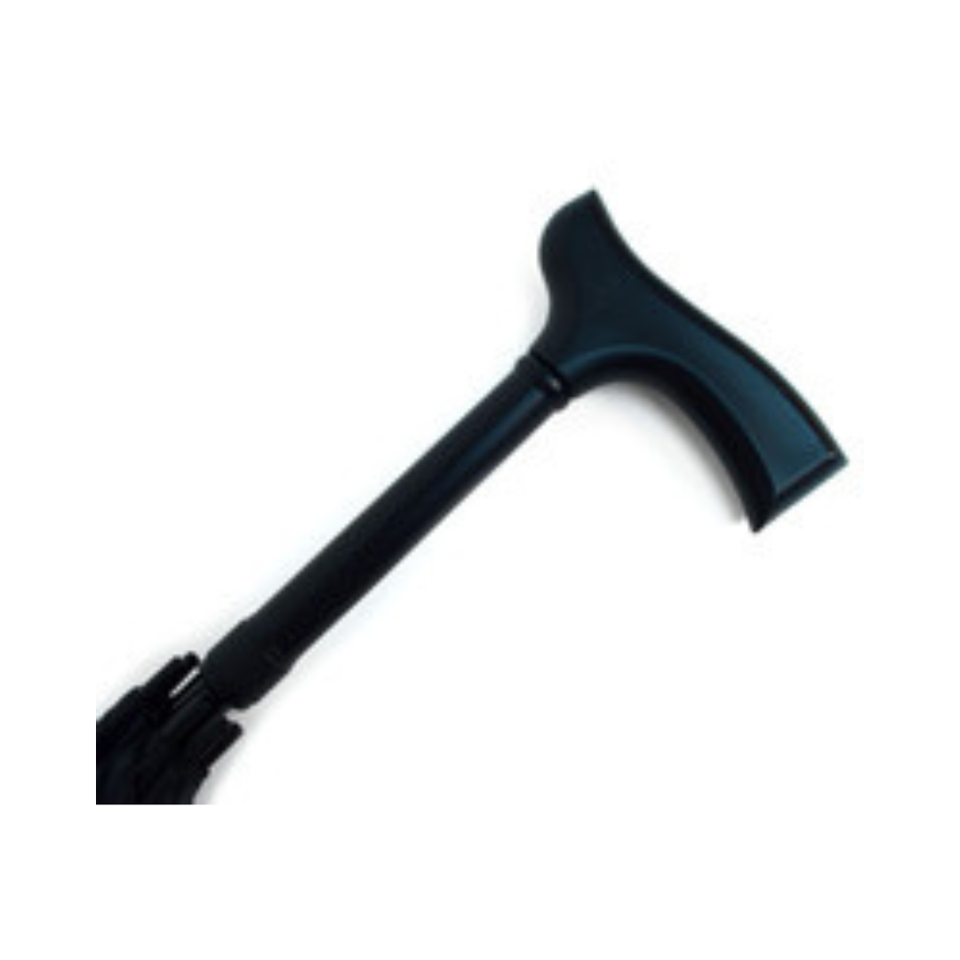 Black Canopy Walking Cane Umbrella-