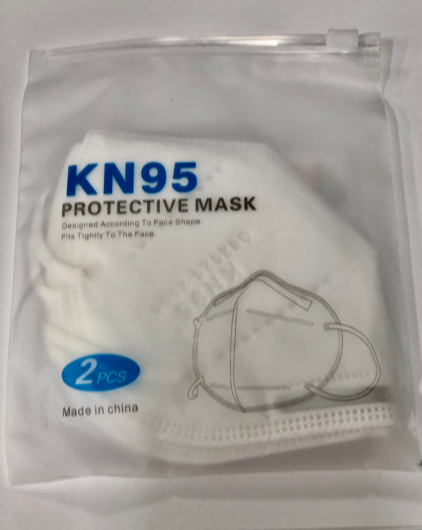KN95 Protective Mask 12 PCS in a Box Anti PM2.5, Anti Smog, Anti Bacteria - Filtering Droplets - 2 PCS per Bag
