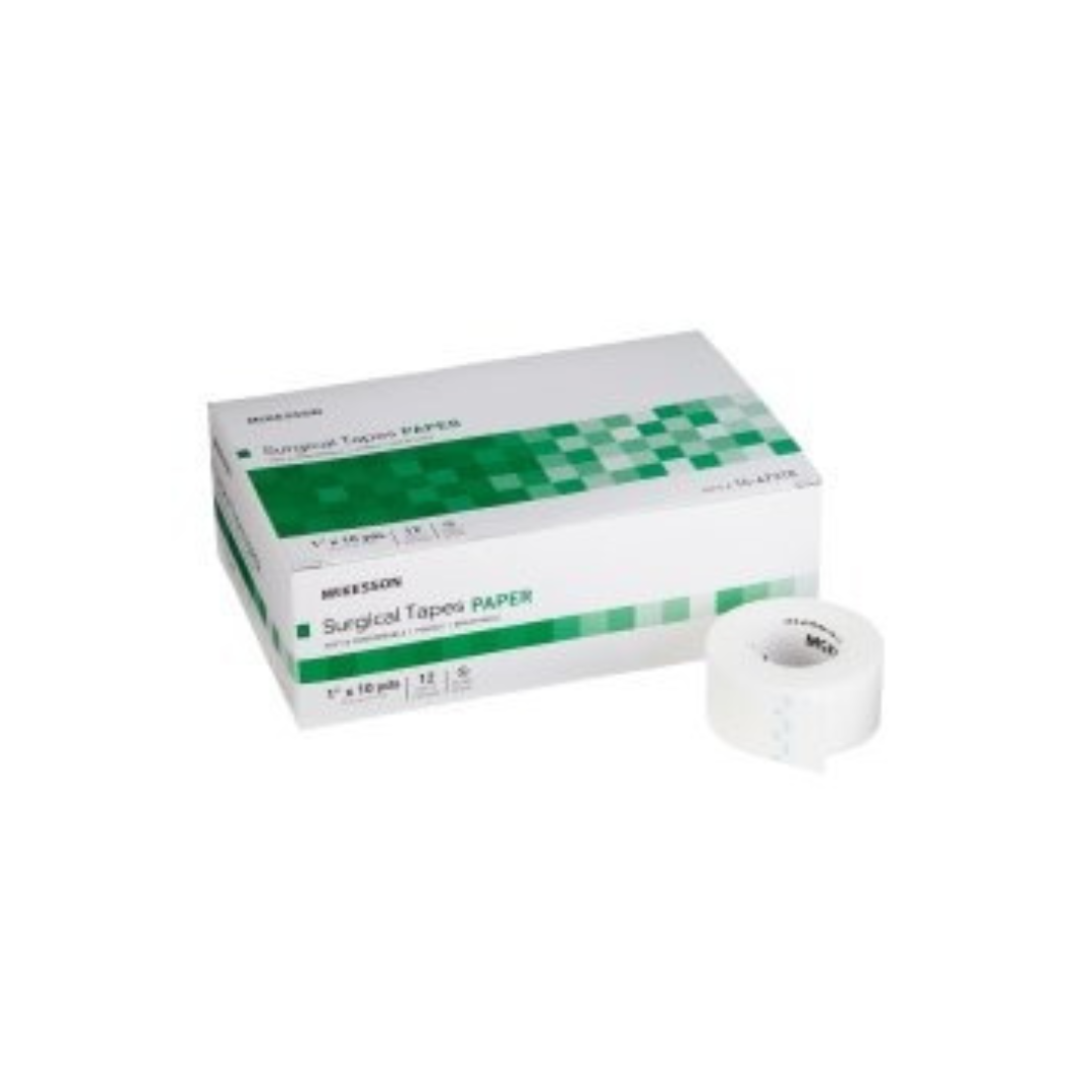 McKesson Premium Surgical Paper Tape, White - 3 Inch x 10 Yard