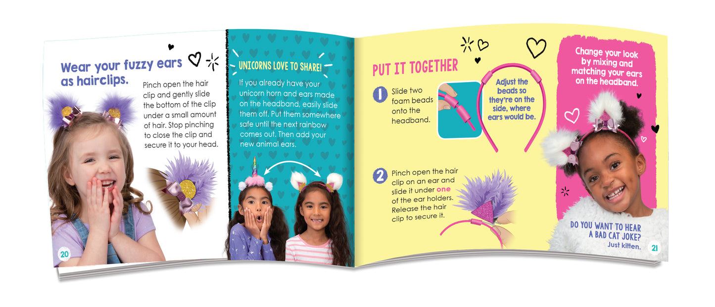 My Fun & Fuzzy Headband Salon Wild Creations DIY Hairband Salon Kit for Kids