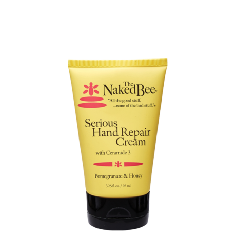 Naked Bee Serious Hand Repair Cream in Pomegranate & Honey - 3.25 oz. - Shea Butter, Safflower Seed Oil, and Ceramide for Severe Dry Skin