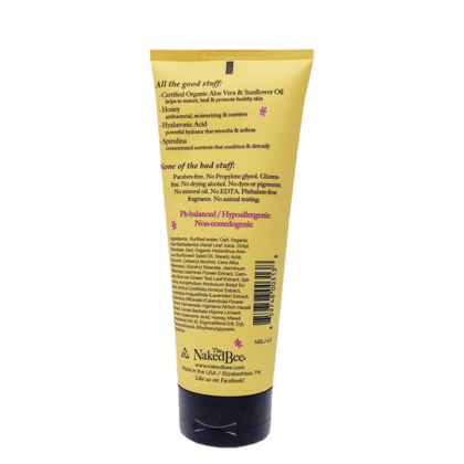 THE NAKED BEE Jasmine & Honey Hand & Body Lotion 6.7 oz. Organic Aloe Vera and Hyaluronic Acid Infused