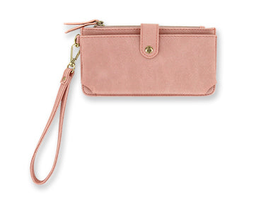 Smartphone Matte Faux Leather Look Wristlet Grab 'n Go Convenience, Snap Pocket, Removable Strap, Stylish Matte Finish