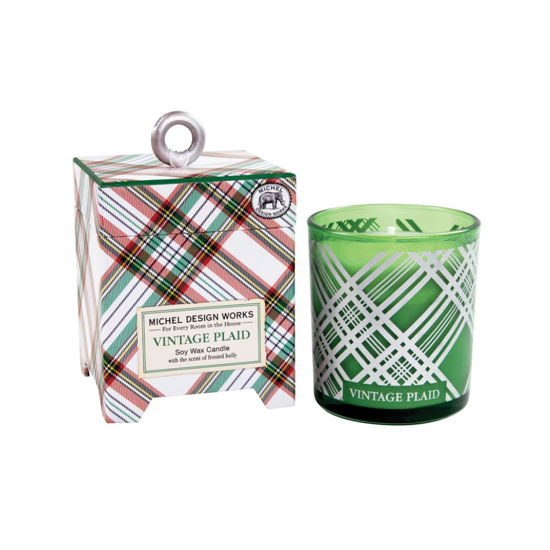 Vintage Plaid 6.5 oz. Soy Wax Candle