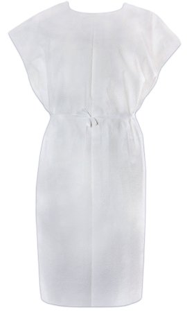McKesson Patient Exam Gown Adult, One Size Fits Most, Blue, NonSterile (CS/50)
