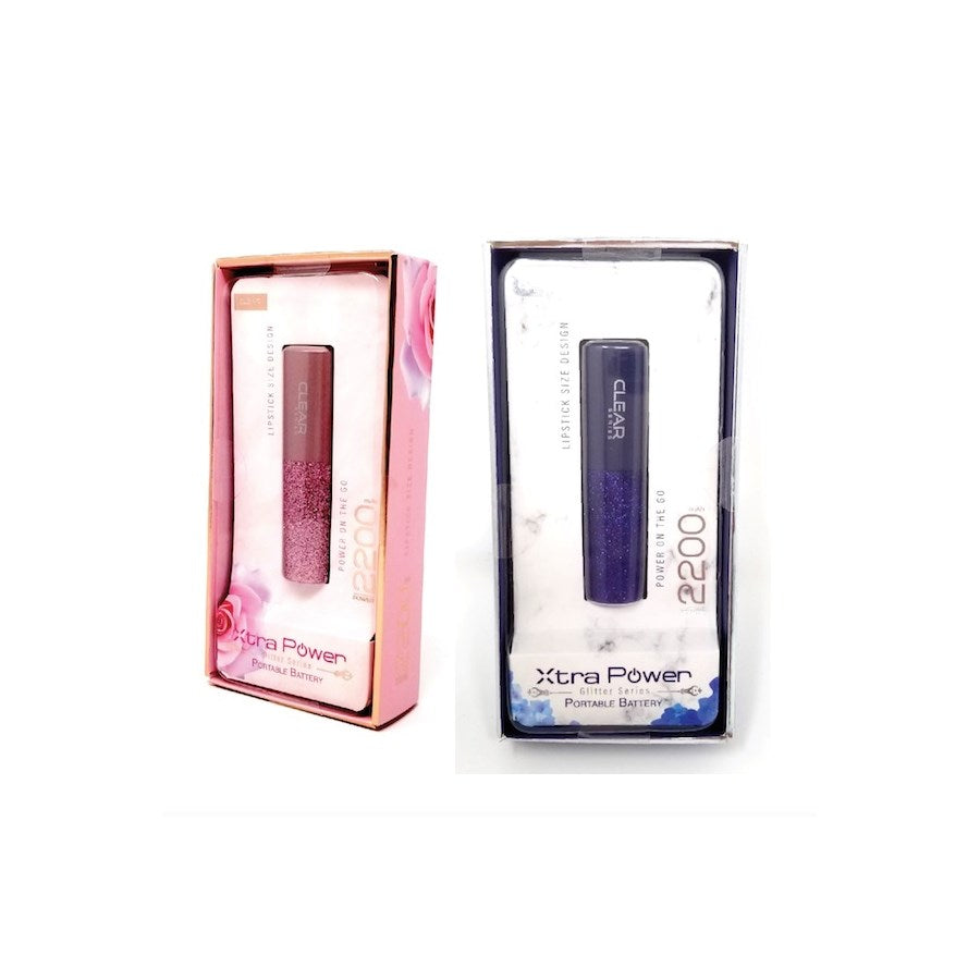 XTRA POWER PORTABLE BATTERY Lipstick Battery 2200mAh High Capacity, Compact Design, LED Indicator