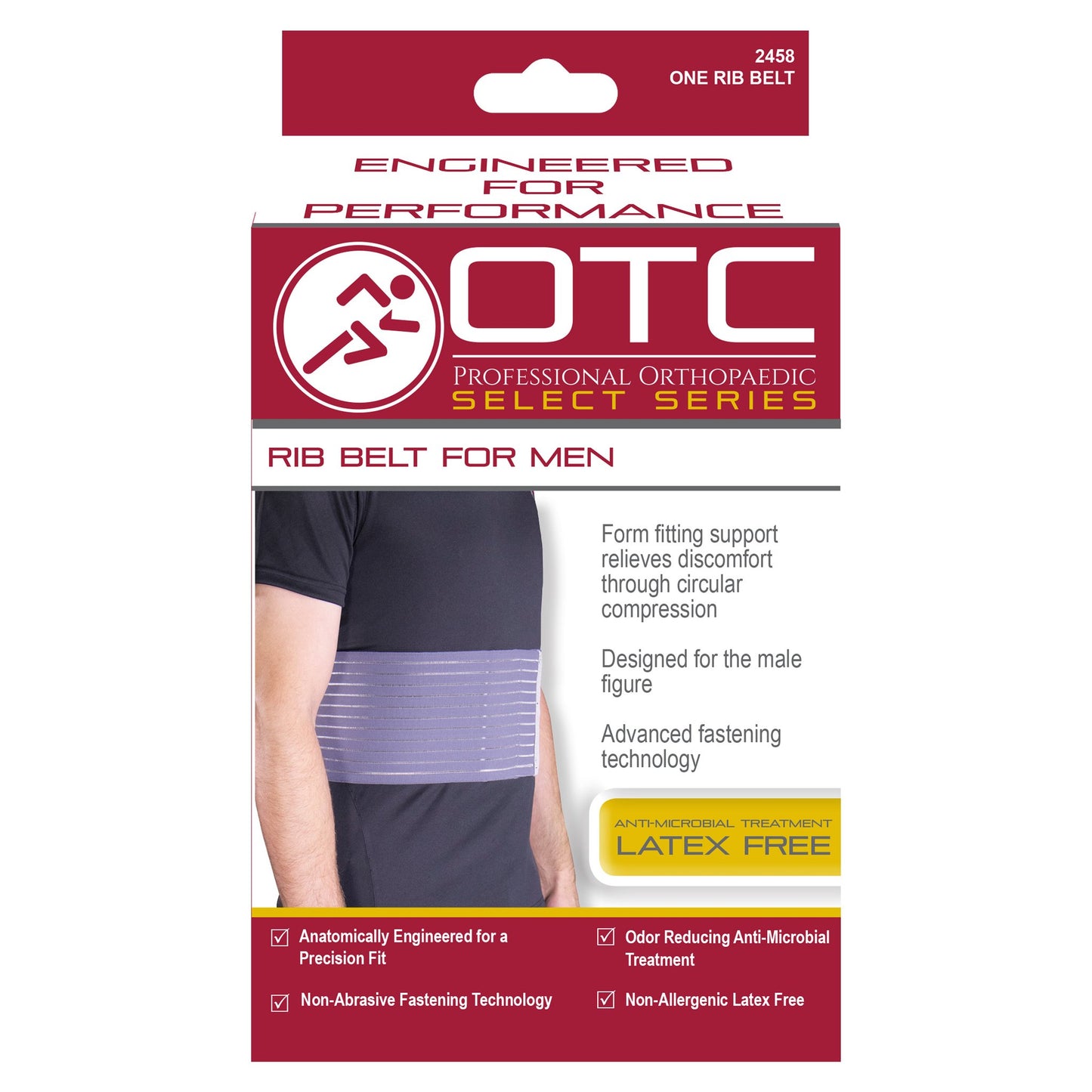 Ultimate Support Men's Precision Comfort 6" Rib Compression Belt