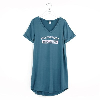 Hello Mello V-Neck Sleep Shirt Let Me Sleep Graphic Tee for Luxurious Relaxation