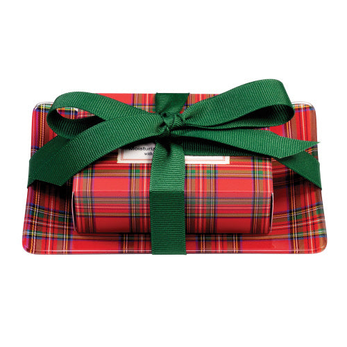 Michel Design Works Tartan Gift Soap Set Festive Elegance in Every Lather