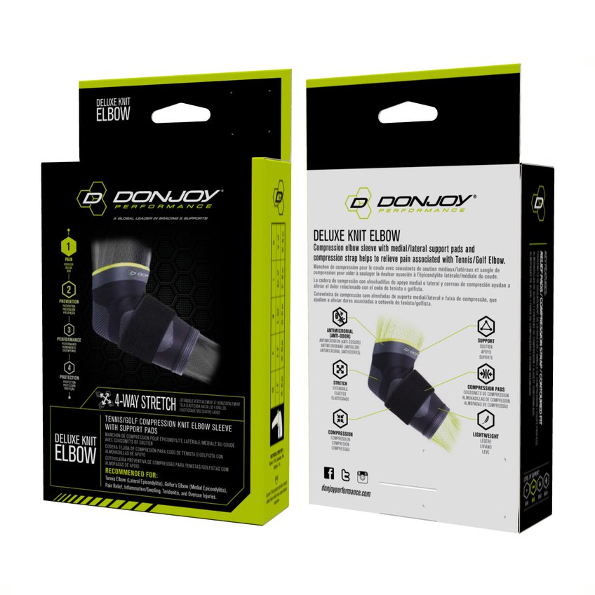 ANAFORM Deluxe Knit Knee Brace Advanced Compression and Stylish Support for Pain Relief in Black/Slime