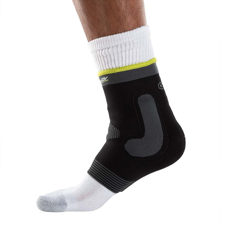 ANAFORM Deluxe Knit Ankle Brace Advanced Support in Stylish Black/Slime for Mild Sprains, Tendonitis, Arthritis and Soreness