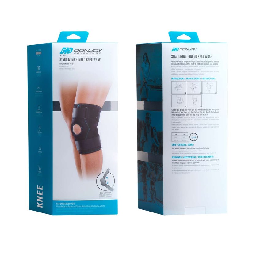 Stabilized Hinged Knee Wrap Ultimate Support for Mild to Moderate Strains, Instability, and Arthritis Relief