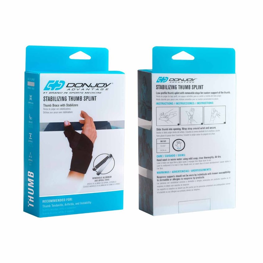 Ultimate Comfort Stabilizing Thumb Splint Universal Fit with Adjustable Straps for Quick Relief