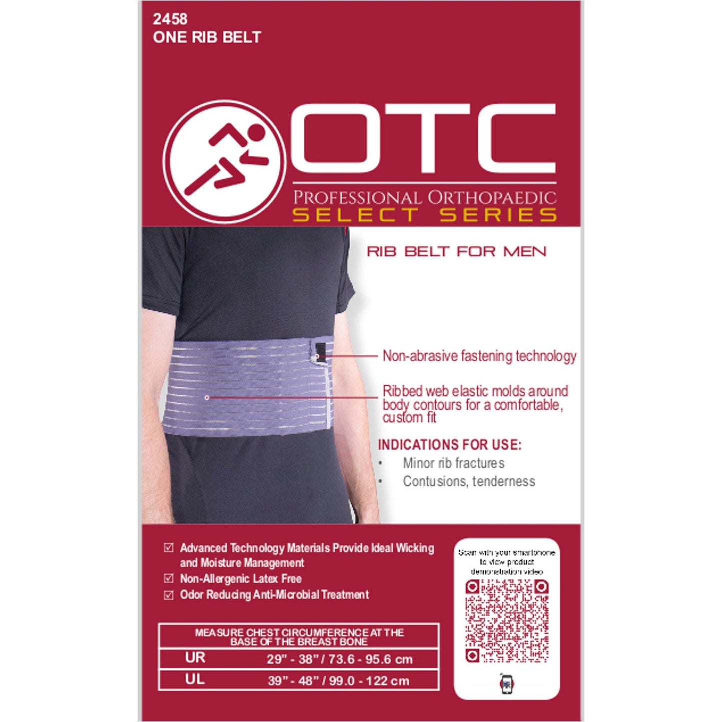 Ultimate Support Men's Precision Comfort 6" Rib Compression Belt