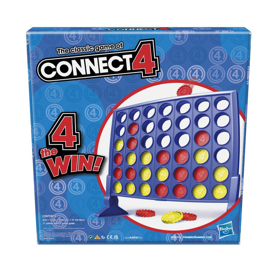 Connect 4 Classic Grid Game – Strategy Board Game for Kids & Families, 2-Player Competitive Fun, Ages 6+