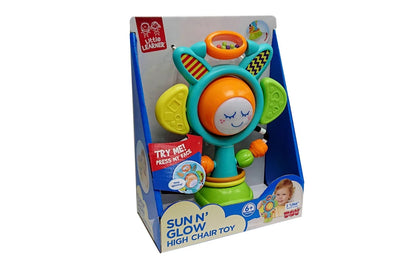 Sun N’ Glow Highchair Toy – Color-Changing Sunflower Rattle for Babies