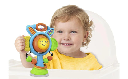 Sun N’ Glow Highchair Toy – Color-Changing Sunflower Rattle for Babies