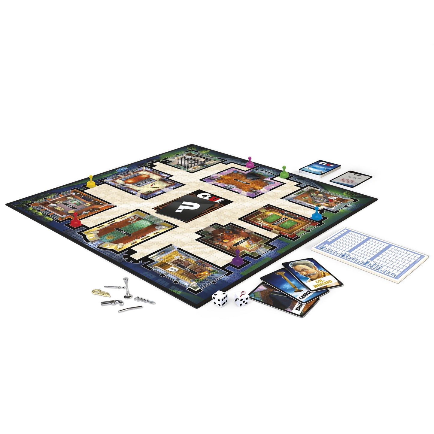 Clue Board Game – Classic Mystery Game with Activity Sheet, Family Game Night Favorite, Ages 8+, 2–6 Players