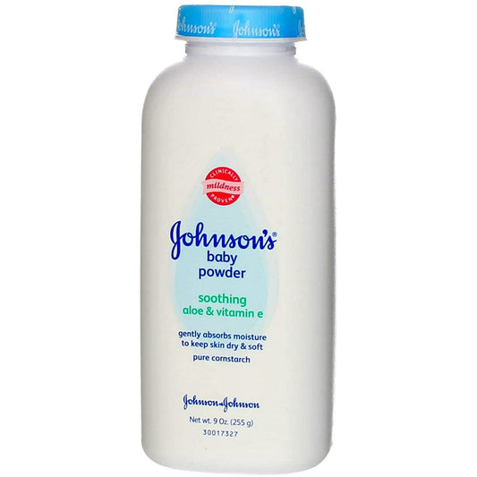 Baby Powder Johnson's 9 oz. Scented Shaker Bottle Cornstarch / Aloe / Vitamin E