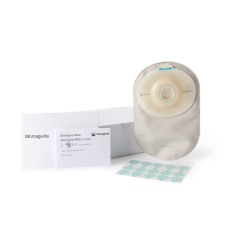 Ostomy Pouch SenSura Mio Convex One-Piece System 8-1/4 Inch Length, Maxi Soft Convex, Pre-Cut 1 Inch Stoma Closed End