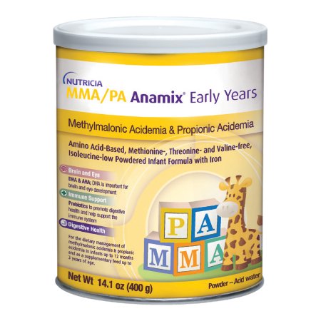 Infant Formula MMA/PA Anamix Early Years Unflavored 14.1 oz. Can Powder Amino Acid Methylmalonic Acidemia (MMA) / Propionic Acidemia (PA)