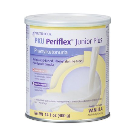 Pediatric Oral Supplement PKU Periflex Junior Plus Vanilla Flavor 14.1 oz. Can Powder Phenylalanine-free Phenylketonuria (PKU)