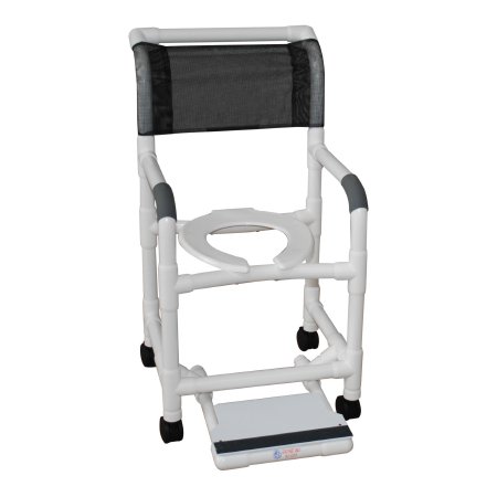 Shower Chair MJM International Fixed Arms PVC Frame Mesh