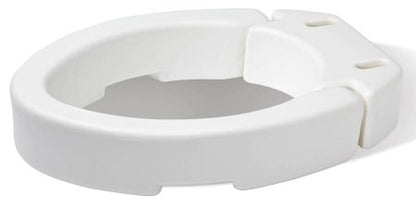 Elongated Raised Toilet Seat Carex 3-1/2 Inch Height White 300 lbs. Weight Capacity