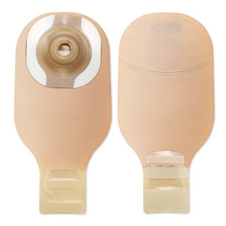 Ostomy Pouch Premier One-Piece System 12 Inch Length Drainable Convex, Trim to Fit Beige