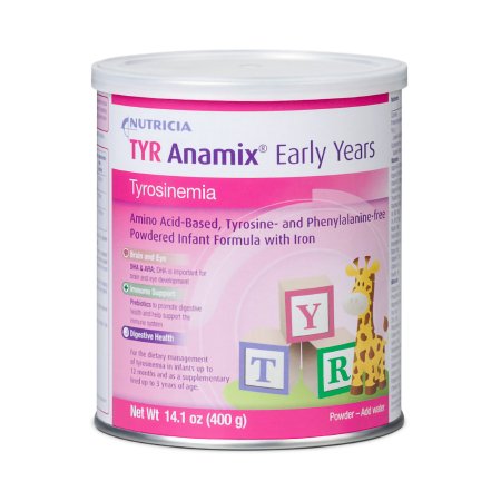 Infant Formula TYR Anamix Early Years Unflavored 14.1 oz. Can Powder Iron Tyrosinemia (TYR)