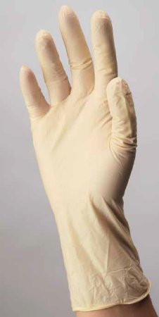 Exam Glove ESTEEM NonSterile Stretch Vinyl Standard Cuff Length Smooth Cream Not Rated