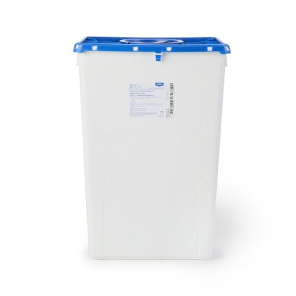 Pharmaceutical Waste Container McKesson Prevent White Base 13-1/2 H X 17-3/10 W X 13 L Inch Vertical Entry 8 Gallon