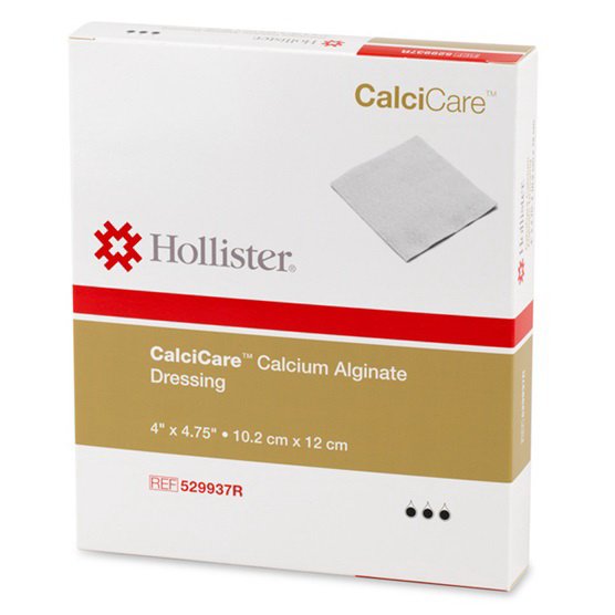 CalciCare Alginate Dressing – 4 x 4-3/4 Inch, Sterile