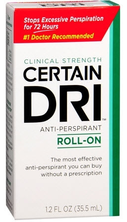 Antiperspirant / Deodorant Certain Dri Roll-On 1.2 oz. Unscented