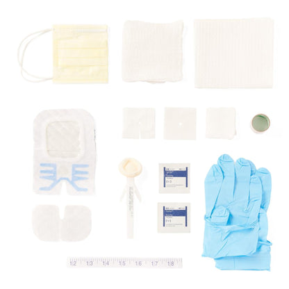 Medline PICC Line Dressing Change Tray with SorbaView Shield – Sterile Catheter Care Kit