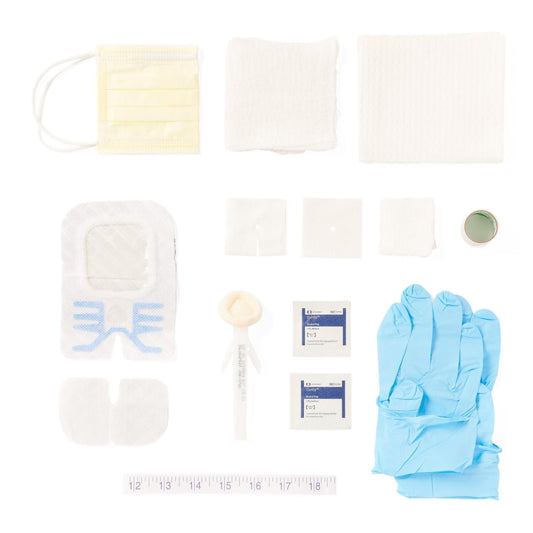 Medline PICC Line Dressing Change Tray with SorbaView Shield – Sterile Catheter Care Kit