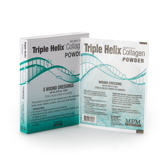 Triple Helix Collagen Powder – 1 Gram, Sterile (Bovine Type I Collagen)