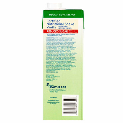 Med Pass Reduced Sugar Vanilla High Calorie Oral Supplement Liquid 32 oz Carton