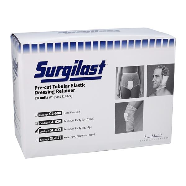 Surgilast Pre-Cut Elastic Net Retainer Dressing Large/X-Large Perineum White NonSterile