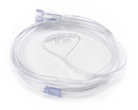 Nasal Cannula McKesson Adult Straight Prong / NonFlared Tip 7 Foot O2 Line