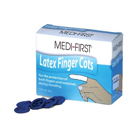 Finger Cot Medi-First 2-1/2 Inch Length Powder Free Latex NonSterile