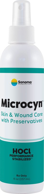 Microcyn Wound Cleanser – 8 oz. Spray Bottle, Antimicrobial