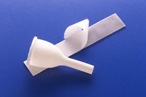 Male External Catheter Natural® Non-Adhesive Reusable Strap Silicone Medium
